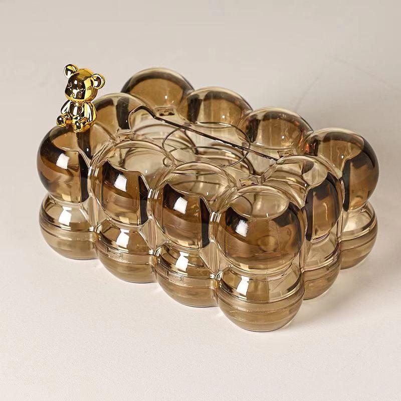 Halbtransparente Taschentuchbox in Wolkenform, minimalistischer Taschentuchhalter in Blasenform, kreative Zuckerwatte-Taschentuchhülle, Wohnzimmerdekor