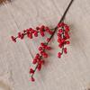 Red Fruit Golden Berry Chinese New Year Spring Festival Home Decoration Simulation Flower Golden Eucalyptus Leaf Small Fan Leaf