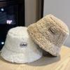 Fisherman Hat for Women Thickened To Keep Warm and Cold Proof Korean Style Fashionable Rabbit Fur Basin Hat Showing Face Small Bucket Hat Trendy