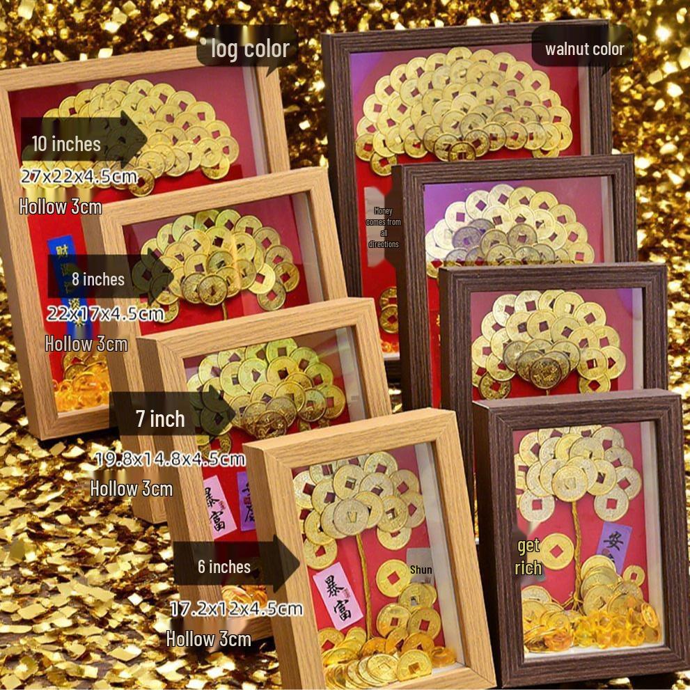 Dragon Boat Festival Coin Tree DIY Photo Frame Set: Home Decor & Gift