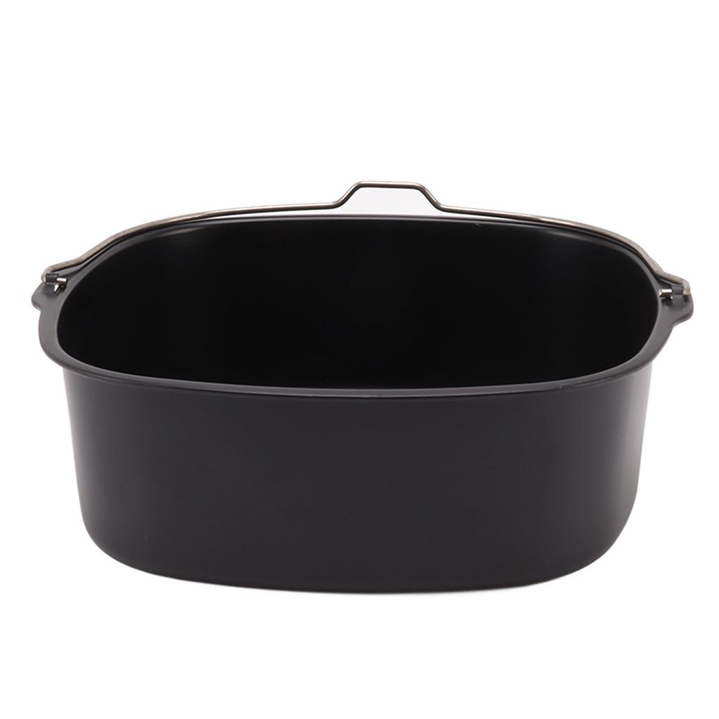 Cake Barrel for Fryer Accessories Metal Nonstick Coating Baking Cake Tin Fryer Baking Pan with Handle 7in