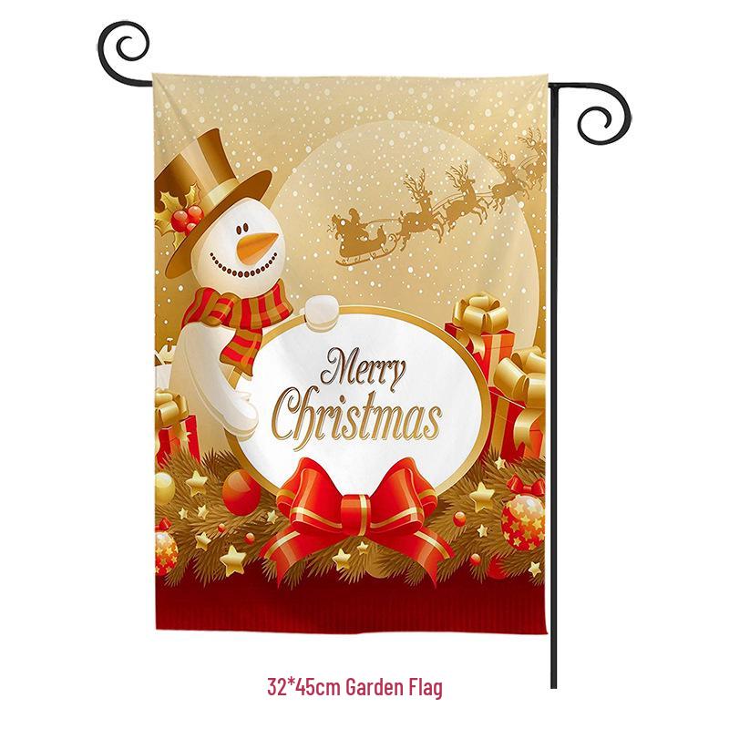 Christmas Garden Flag Banner: New Festive Hanging Design