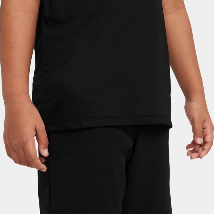 Nike Kids Dri-FIT Victory Solid Logo Short Sleeve Polo Shirt Kids Tops Black DN1970-010