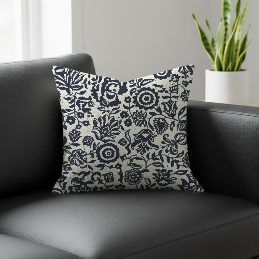P-Printed Pattern Cushion Cover Natural Linen Pillowcase Set, All-In-One Decor For Sofa, Bedroom & Chair