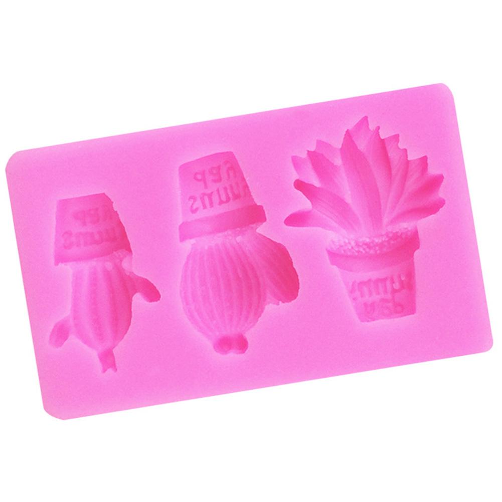 Cactus Silicone Mold Diy Chocolate Mould Candle Gypsum Cake Baking Tool