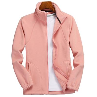 Herbst Winter Damen Fleece Reißverschluss Sweatshirt Oberteile Langarm Laufstil Einfarbig Warm Polar Fleece Jacke