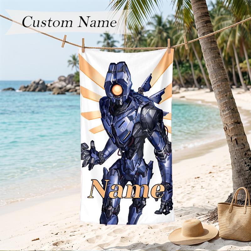 Ultrakill Custom Name Printed Beach Towel Personalized Soft Towel For Swimming Beach Travel