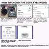 1 Pair New Type 12V LED Red/Green/Ice Blue 4/8 Model Devil Eyes Light Car Headlight Special Amosphere Light WiFi Control