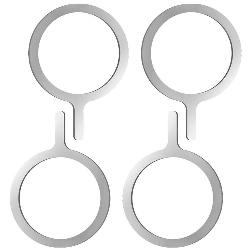 Self Adhesive Metal Ring Iron Sheet Sticker for Apple IPhone Case Magsafe Magnetic Wireless Charging Ring for iPhone 15
