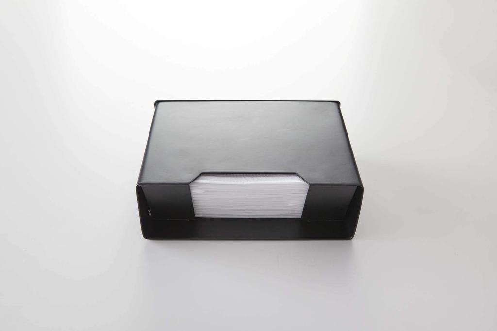 Yamazaki Jitsugyo (Yamazaki) Magnetic Mask Holder Black Approx. W19 x D6.5 x H13.5cm Tower Mask Case Box Type Entrance Mask 4359