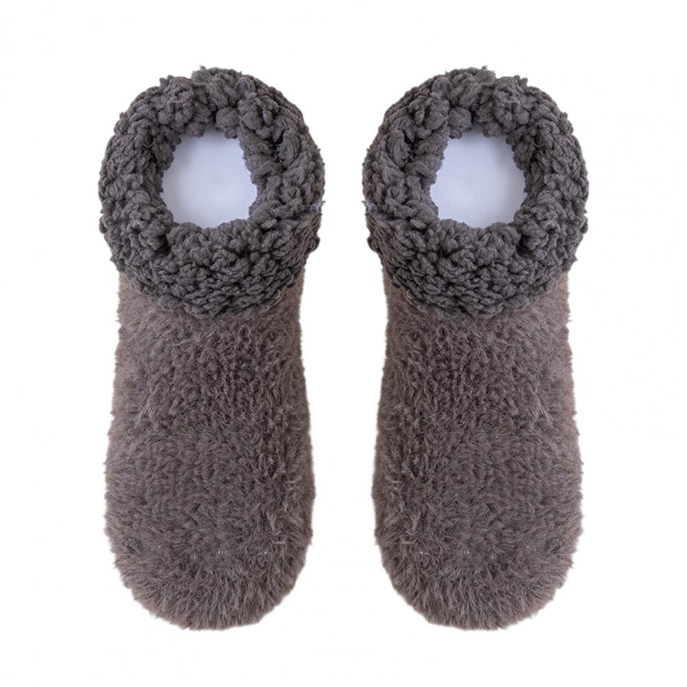Floor Socks for Women Comfy Mid-tube Socks Cozy Non-slip Fleece Slipper Socks for Women Soft Winter Warm Ankle Fluffy Home Floor