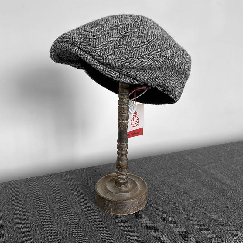 Оригінальний сертифікований чоловічий капелюх Harris Tweed - 100% чиста вовна, теплий, вітрозахисний, кепка-каченя, ретро, кепка-новинар, берет, британський стиль