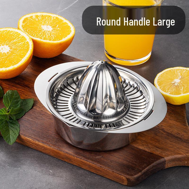 Espremedor de Cítricos Portátil de Aço Inoxidável - Prensa Manual para Limão e Laranja