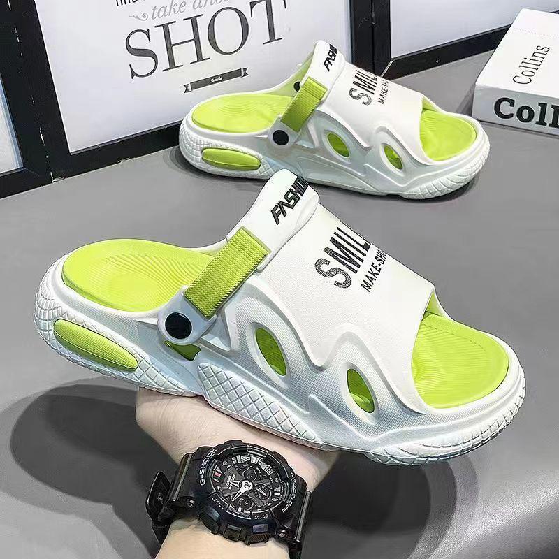 Men's Non-Slip Odorless Back-Strap Thick-Soled Slippers - Beach Sandals for Summer Outdoor Wear