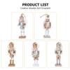 SOLUSTRE Nutcracker Christmas Small Home Christmas Tree Package Random Ornament, 13.5cm, Soldier, Decor, Object, Ornament, Color