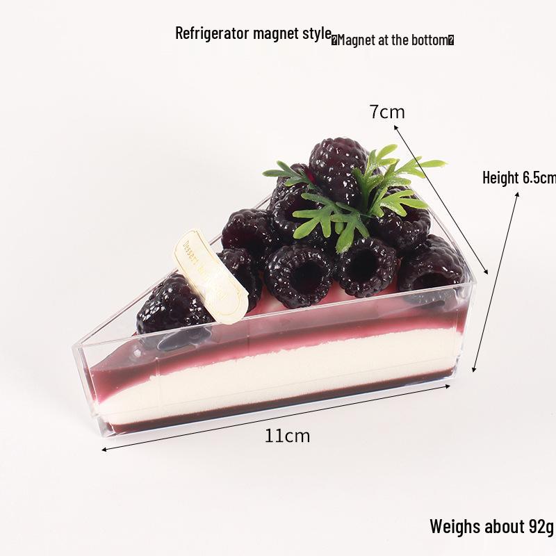 Blackberry Cake Fridge Magnet - Dessert Decoration Toy