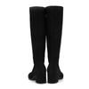 Barbara 5cm Stretch Suede Leather Long Boots Bbi871bk