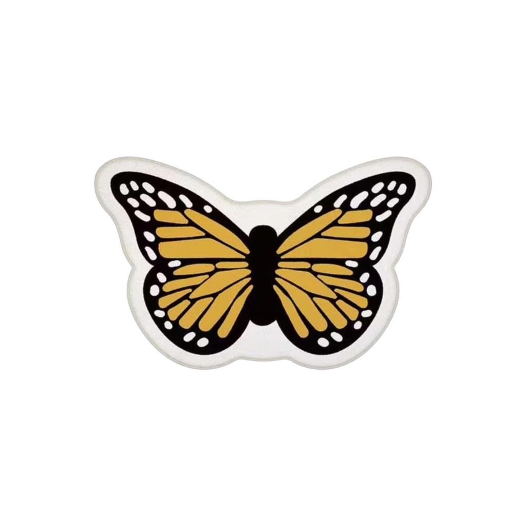 70*100cm Butterfly-shaped Faux Cashmere Rug, Skin-friendly And Comfortable Bedside Blanket