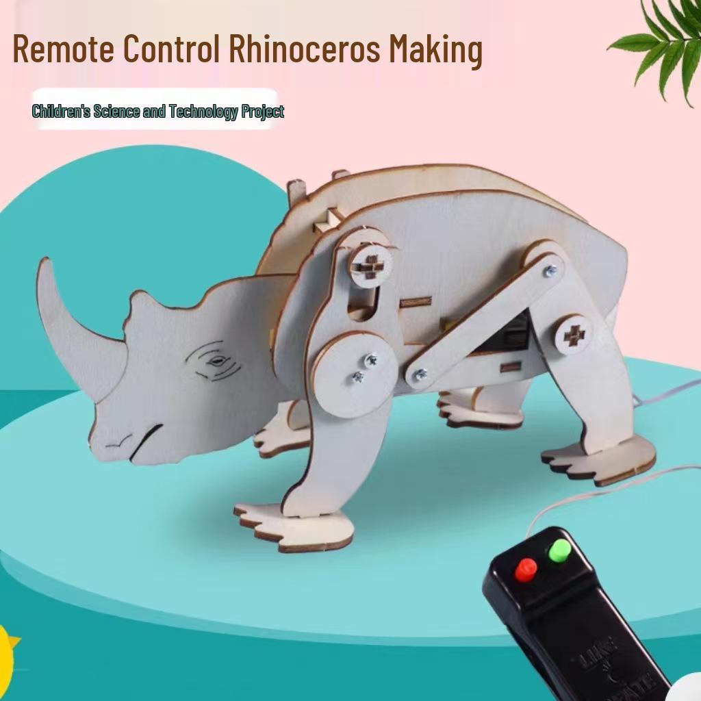 Remote Control Rhino Science Kit: DIY STEAM Invention for Kids Other