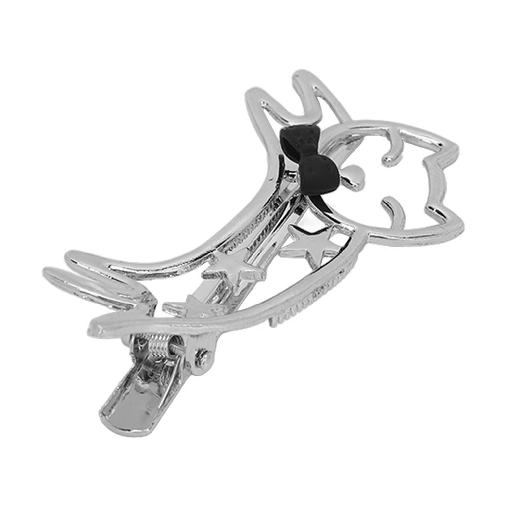 Duckbill Hair Clip Cartoon Kitten Hollow Hairpin Electroplating Alloy Decorative Bangs Hairpin