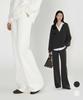 Beoteunseoul [Women'S] Slim Line Stretch Wide Elastic Waist Pants (2 Colors)