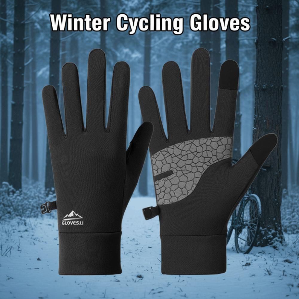 Thick Cycling Gloves Thermal Fleece Warm Outdoor Gloves Winter Cycling Gloves Sports