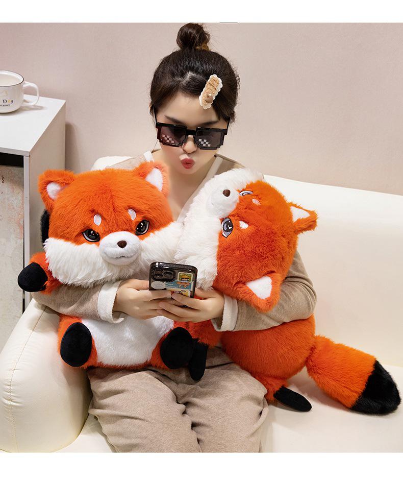 Cute Lying Fox Plush Toy Pillow - Birthday Gift