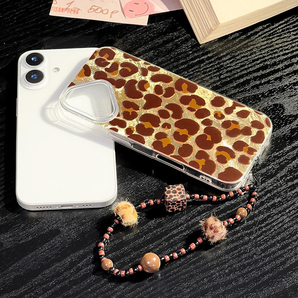 Bracelet Chain Painted Phone Case For iPhone 16 11 12 13 14 for 12 14 16 Pro 14 16 Pro Max Cute Pattern Hard Cover With Lanyard