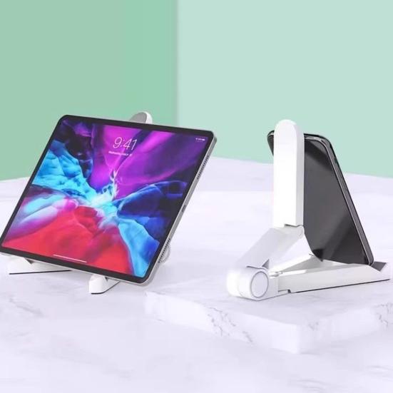 Plastic Tablet Holder Portable Travel Non-slip Adjustable Foldable Universal Tablet Mobile Phone Desktop Stand Phone Tablet Accessories