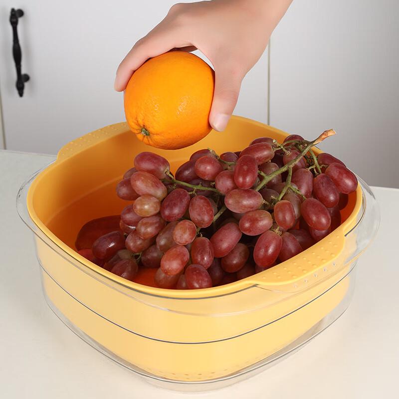 Zhishi Green Double-Layer Kitchen Drain Basket