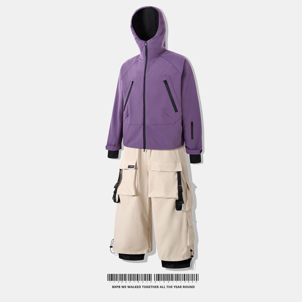 Northeast Snow Town Waterproof Ski Suit Set, Unisex, Single/Double Board, Cotton-Padded, Warm & Professional.