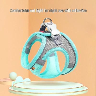 Reflective Harness & Leash for Small/Medium Dogs and Cats - High Quality