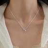 Factory  925 Sterling Silver Moon and Star Zircon Pendant Necklace for Women Versatile Everyday Wear Necklace Jewelry