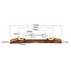 Durable Mandolin Bridge Height Adjustable Rosewood Base Bridge Universal Mandolin Bridge Replacement Parts Easy To Use