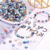 ABWR-200Pcs 8Mm Star Bead Glass Crystal Spacer Beads Colorful Beads For Jewelry Bracelet Making DIY Crafts Gifts For Girls