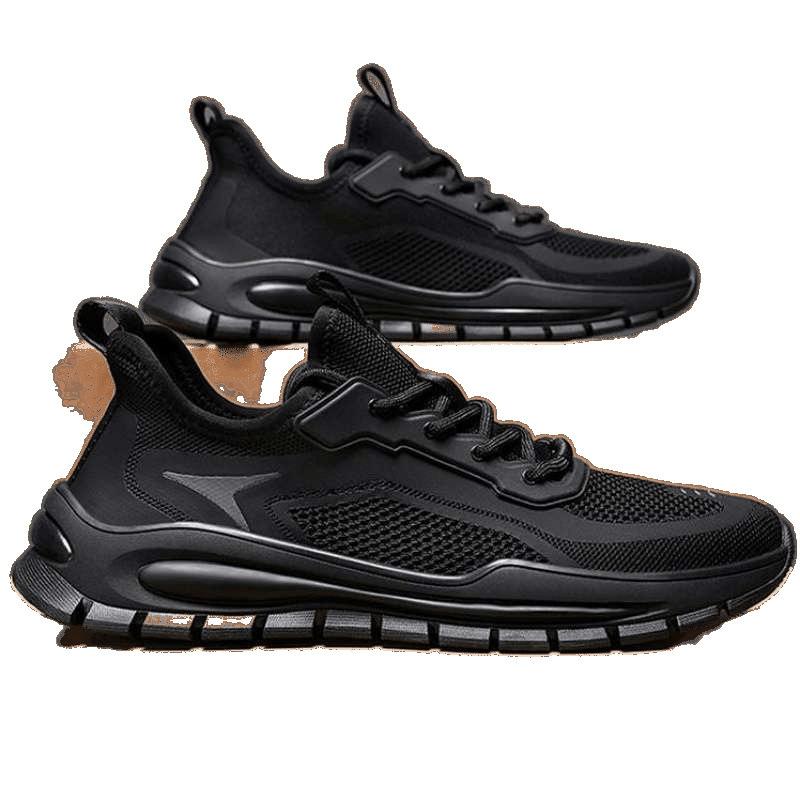 New Men's Shoes Spring and Autumn Breathable Fly-woven Mesh Summer Sports and Leisure Shoes Mesh Shoes Men's Board Shoes Deodorant Shoes