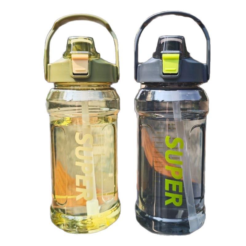 Bouteille d'eau portable robuste - Été Fitness Grande capacité, Conception résistante aux chutes