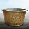Large Flower Pot Thickened Plant Pot with Drainage Hole Retro Resin Lotus Planter for Indoor Outdoor Plants Home Gardening