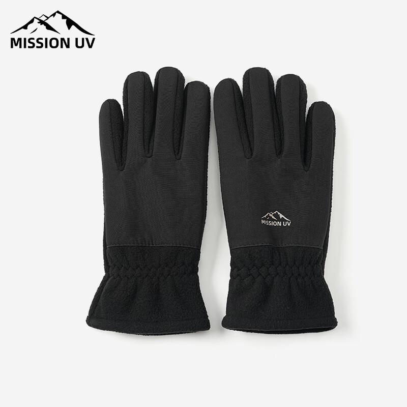 MISSION UV Men's Warm Windproof Cycling Touchscreen Gloves