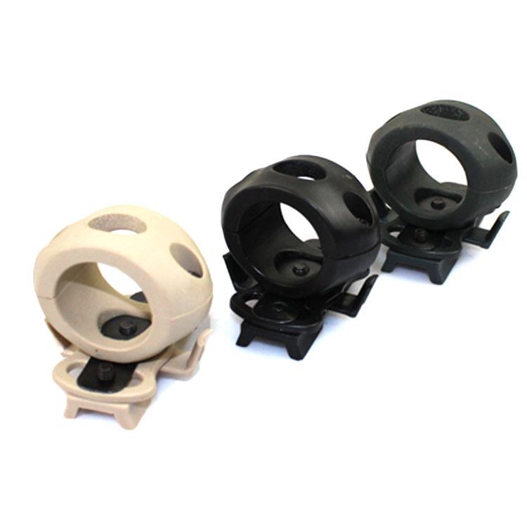 Helmet-Compatible Flashlight Mount for Cycling Accessories