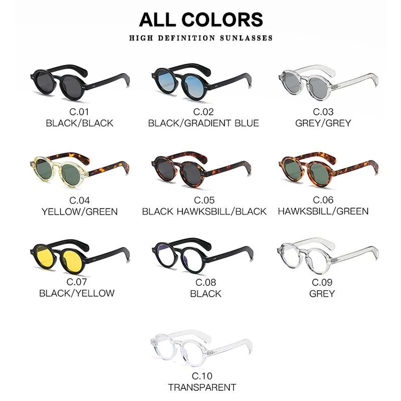 Steampunk Small Frame Vintage Round Sunglasses Women For Men Luxury Brand Designer Sun Glasses Popular Shades UV400
