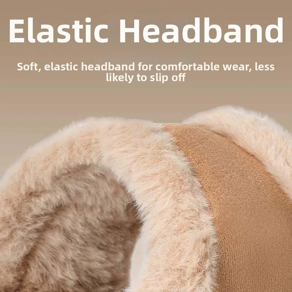 Thickened Ear Warmers Windproof Foldable Headbands Winter Earmuffs Daily Commuting