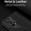 For Honor Magic V2 RSR Porsche Design Case Hinge Protection Leather+PC Phone Cover with Tempered Glass Film