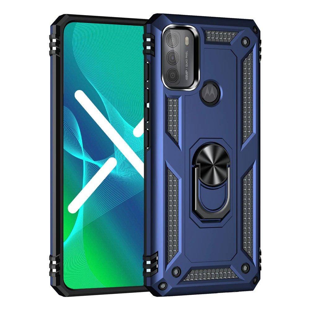 Armored case for Motorola Moto G50, Nox Case Ring, blue
