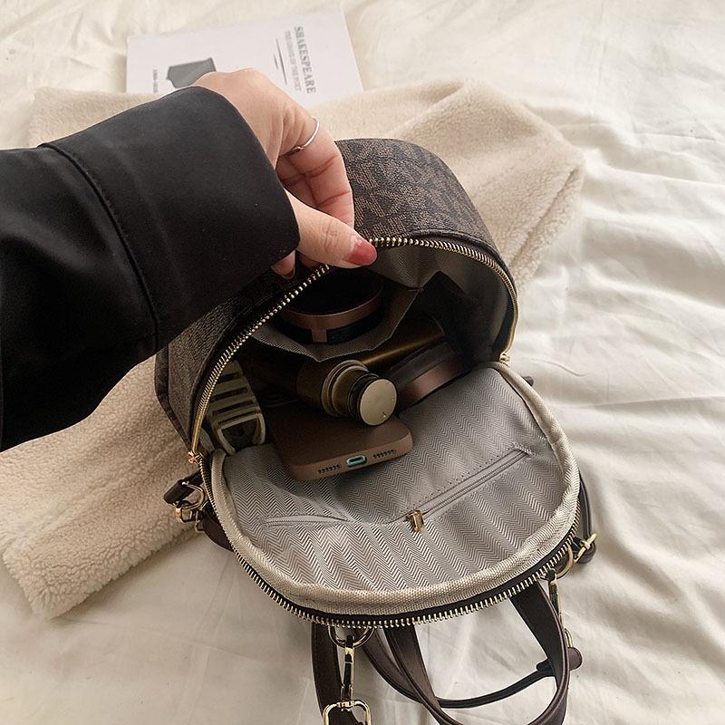 Tištěný batoh pro ženy, Módní korejská verze, Jednoduchý studentský batoh, Trendy ležérní, Batoh pro cestování s velkou kapacitou
