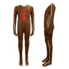 Children Man Gingerbread Jumpsuit Christmas Cosplay Costume Role Play Party
