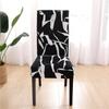 Spandex Printing Chair Cover Modern Removable Anti-Dirty Kitchen Seat Case Stretch Chair Slipcovers For Banquet Dining  Room