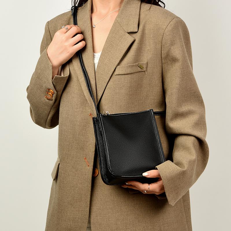 100% Genuine Leather Purse Fashion Women Crossbody Bags For Ladies Leather High Capacity Shoulder Bag Handbag Female Sac 2026
