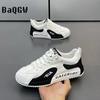 Fashion Chunky Sneaker Men Ripped Design Hollow Out Summer Breathable Board Shoes Fashion Casual Increased Internal Platform Shoes