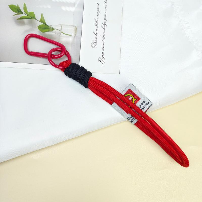 Keychain Lanyard: Color Block Knotted Woven Anti-Lost Phone Case Wrist Strap and DIY Jewelry Key Ring.